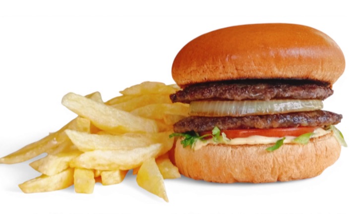 Double Hamburger & Chips