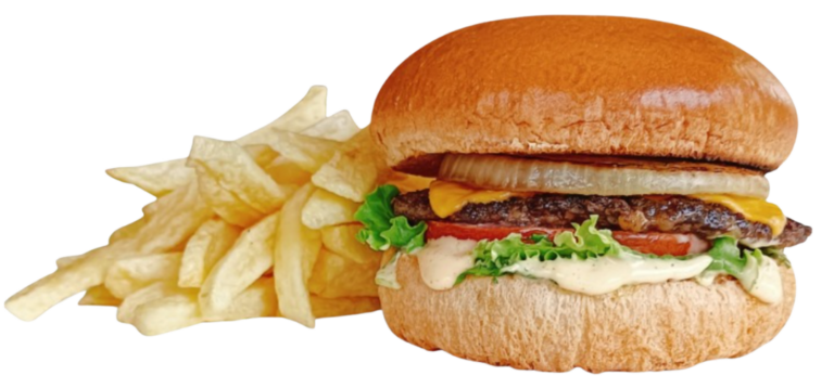 Cheese Burger & Chips