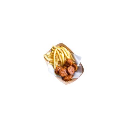 Currywurst & Chips (no roll)