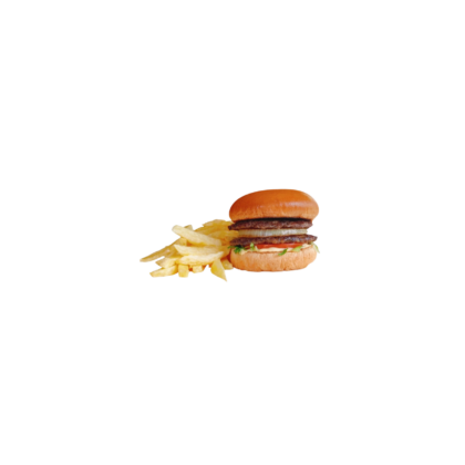 Double Hamburger with Chips